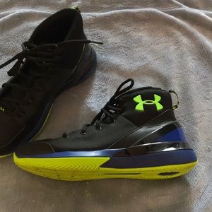 Boys high top gym shoes.